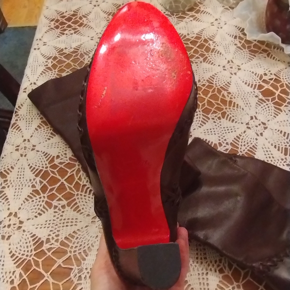 Elegant Brown Over-the-Knee Boots - Picture 6 of 7